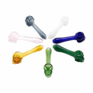 105mm High Quality Glass Hand Pipe（ Random color）