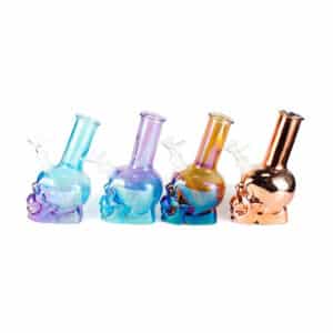 Illuminated Dreams: Soft Glass Bong, 4 inches Tall, Glow-in-the-Dark Effect